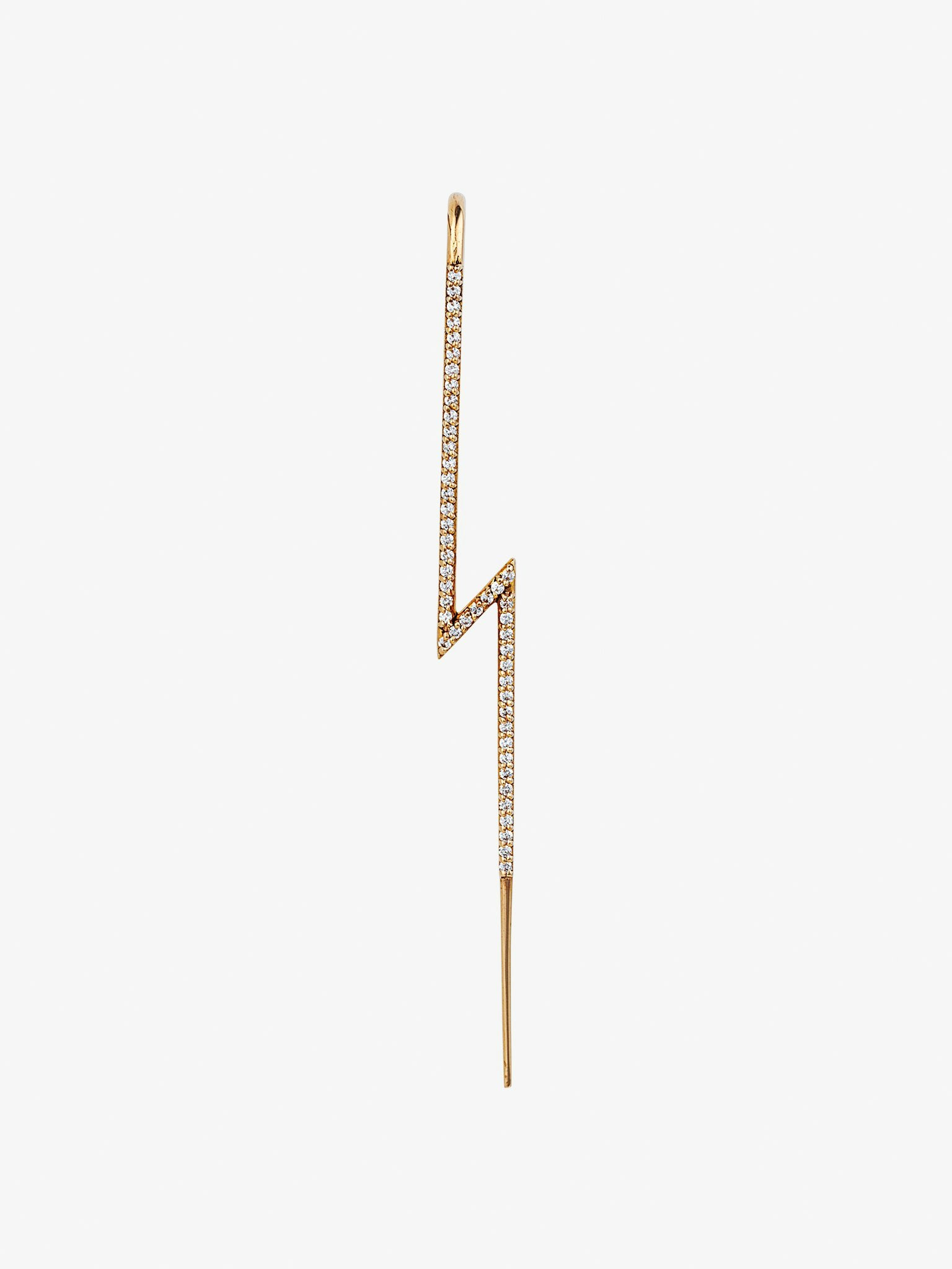 Flash diamond ear pin photo 1