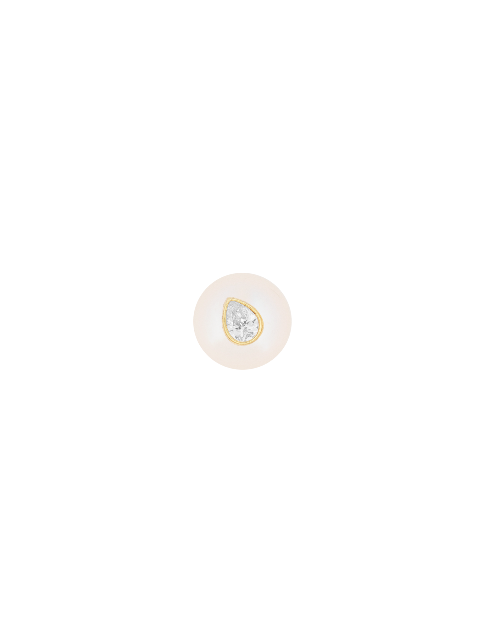 Oasis diamond pearl earring photo 1