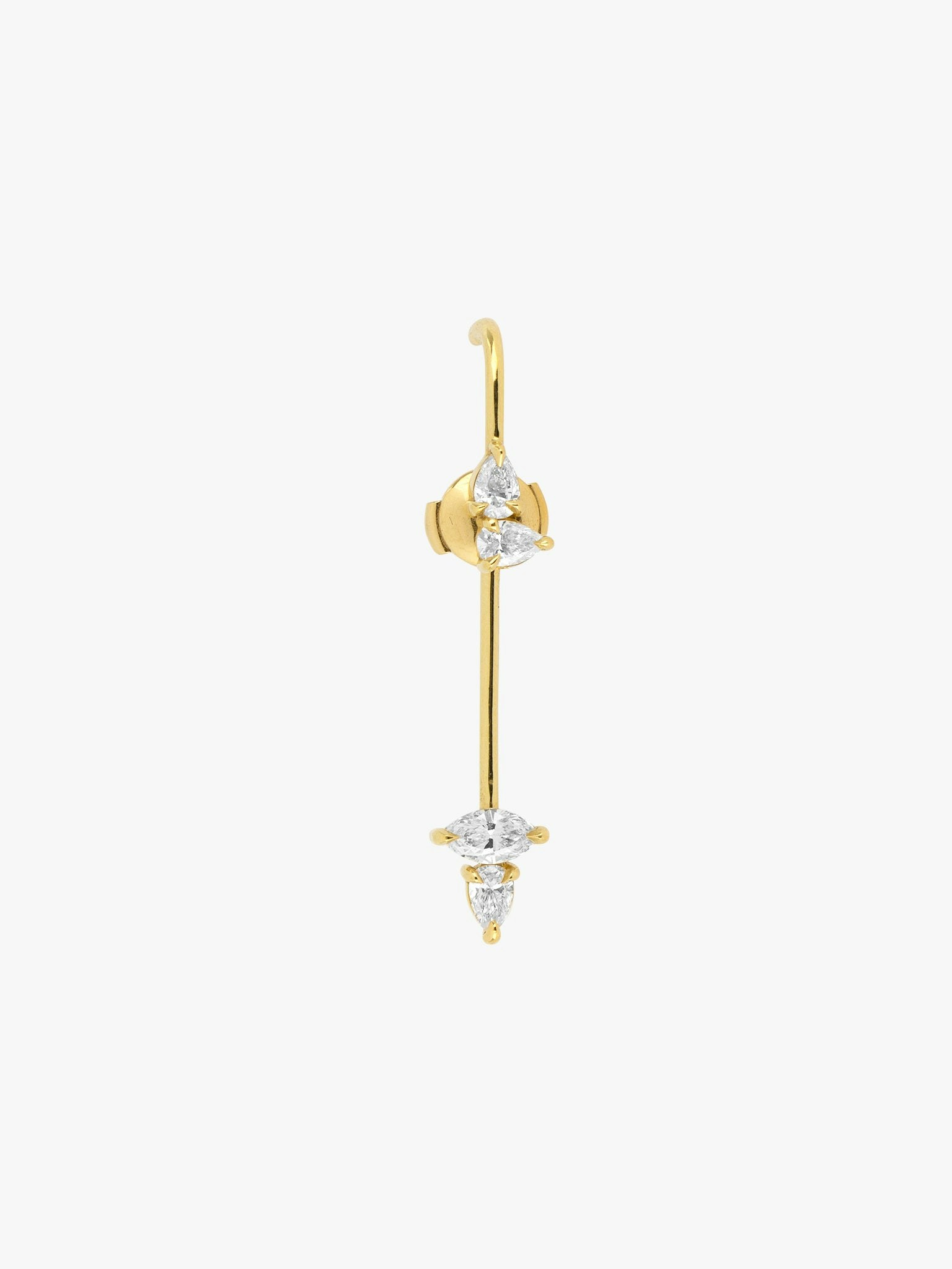 Allora petite diamond ear pin photo 1