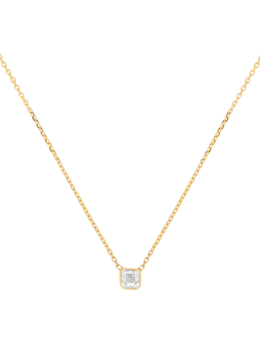 Mini cosma asscher diamond necklace photo