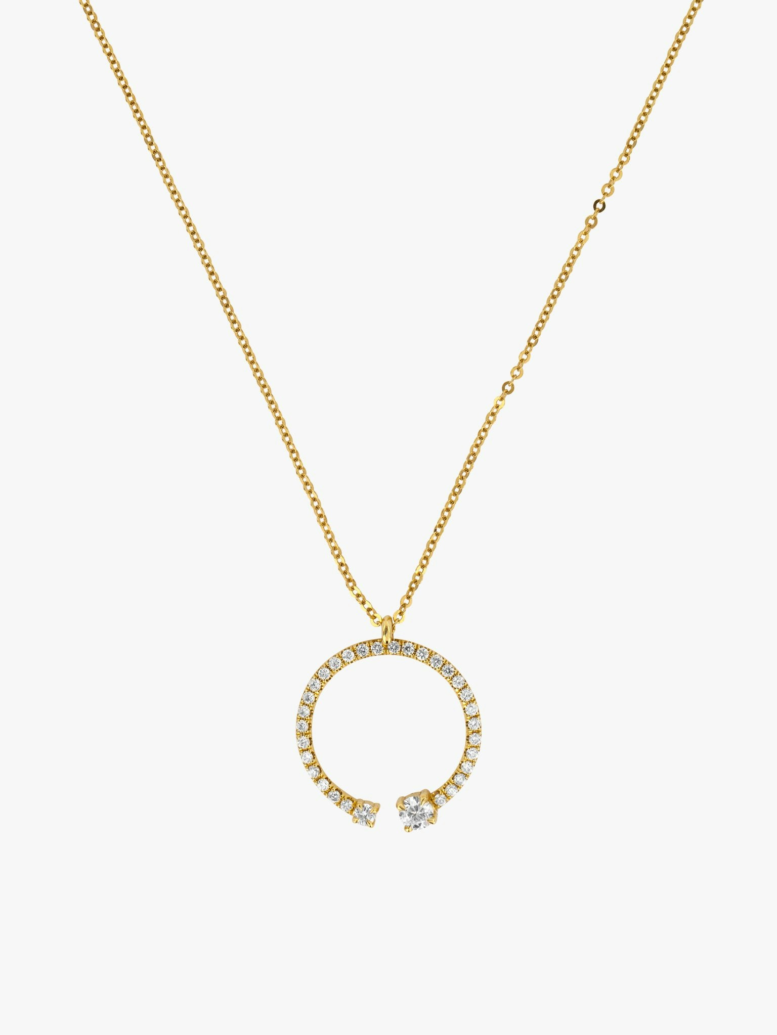 Lorraine pavé pendant necklace photo 1