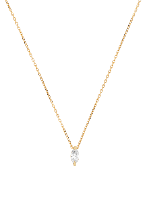 Mini marquise diamond necklace photo