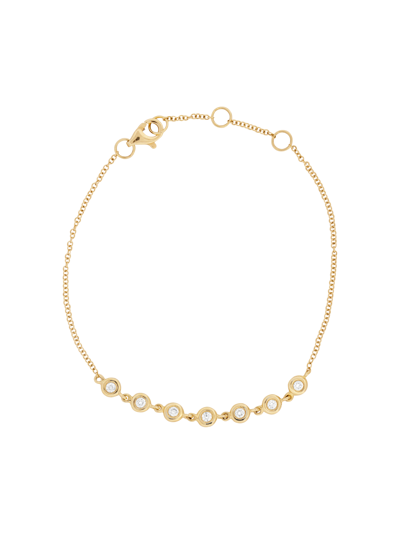 Diamond bezel bracelet photo 1