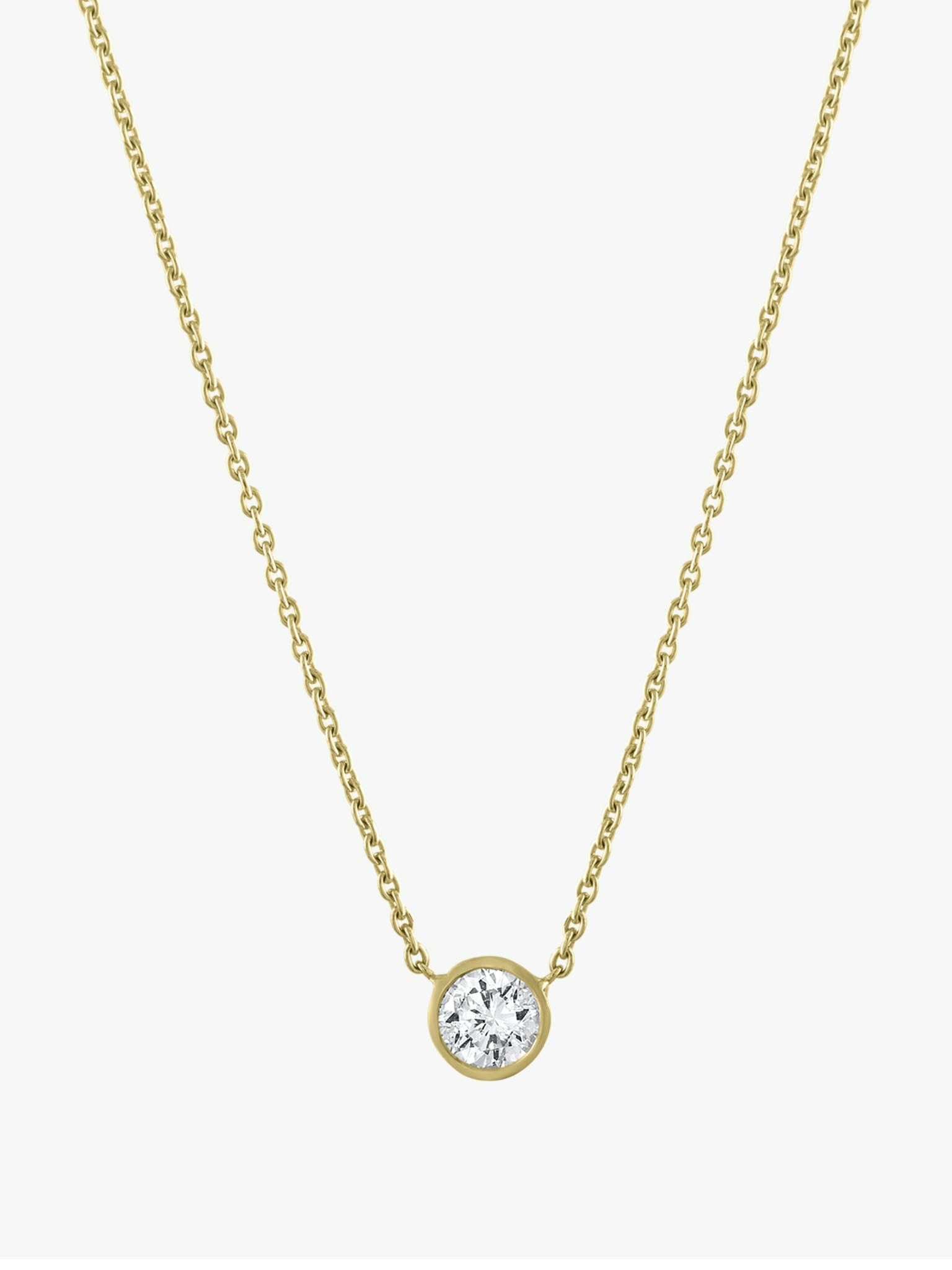 Floating diamond necklace photo 1