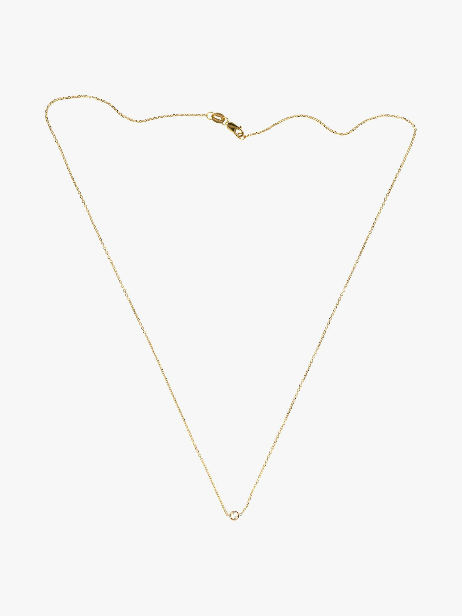 Floating diamond necklace photo 3