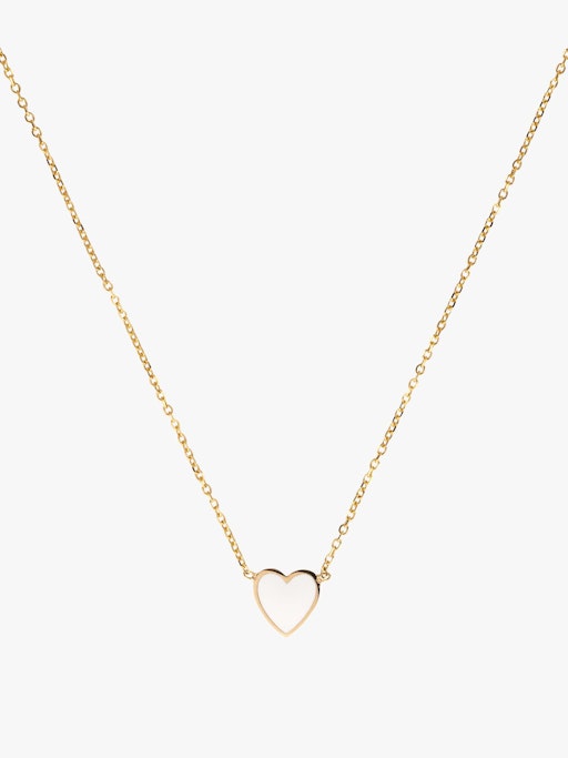 Mini enamel heart necklace photo