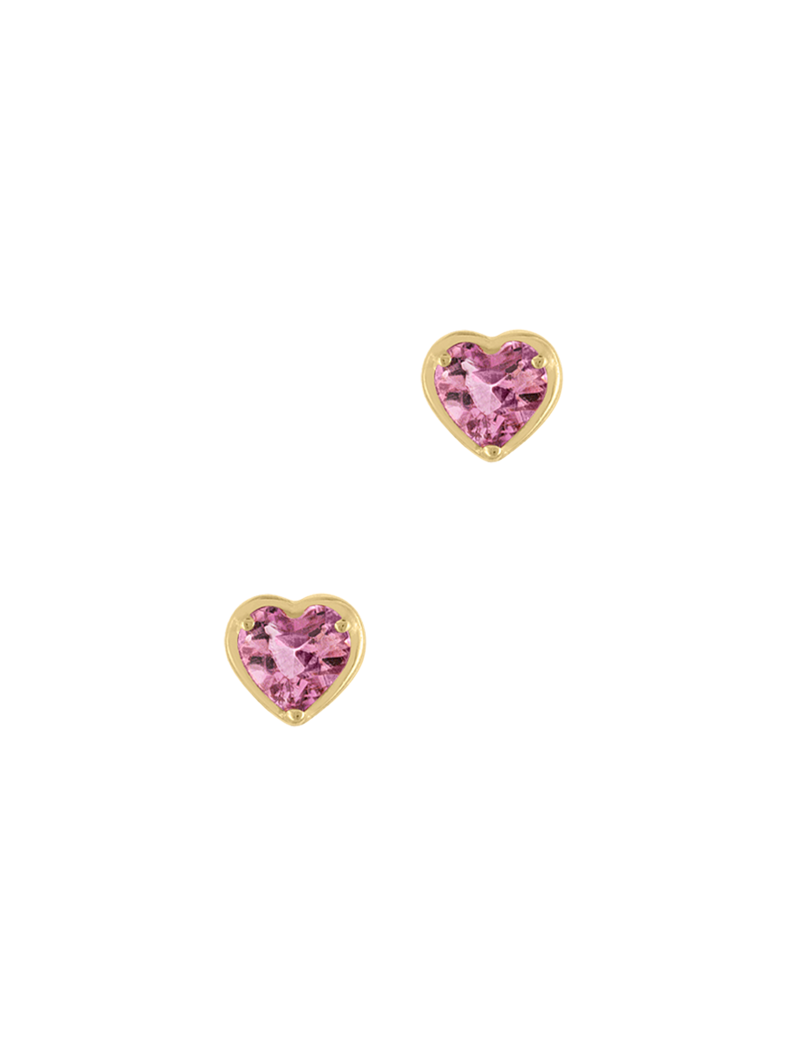 Heart stud earring photo 8