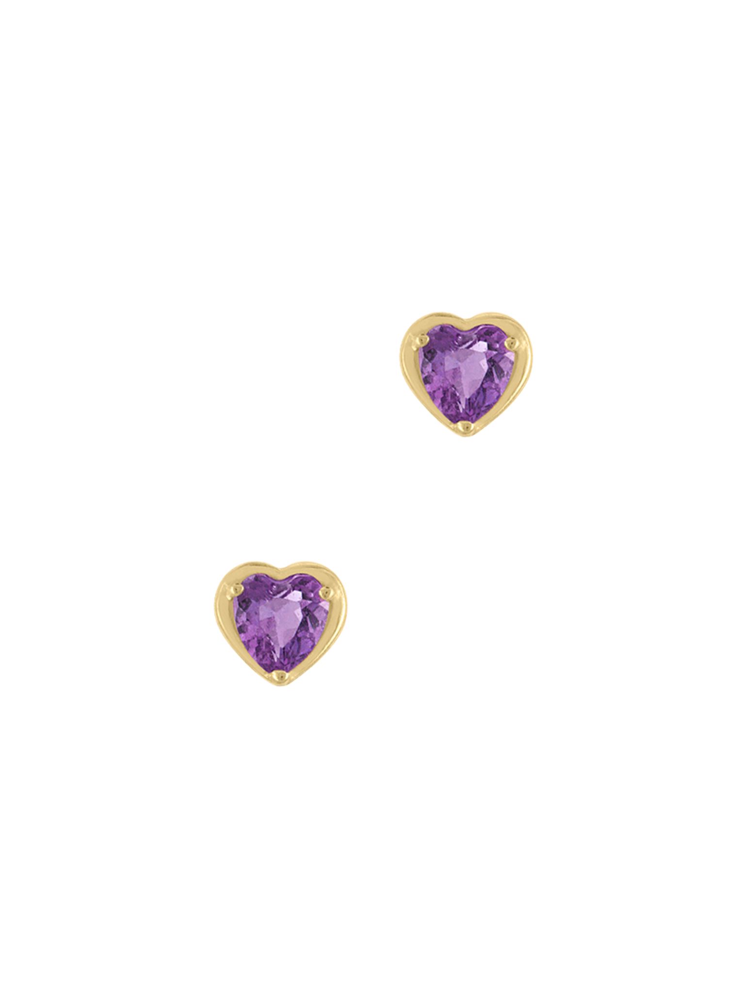 Heart stud earring photo 7