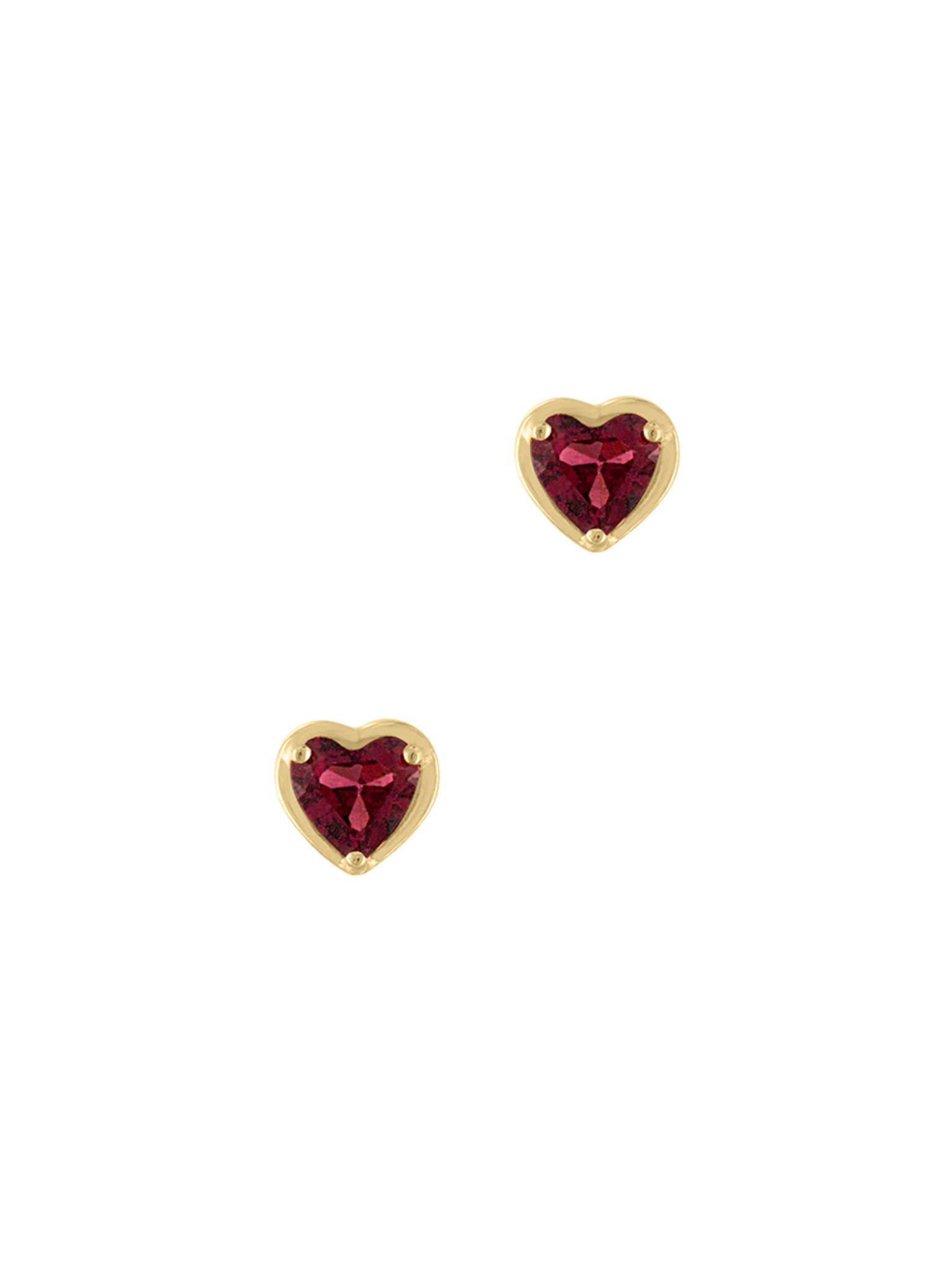 Heart stud earring photo 5