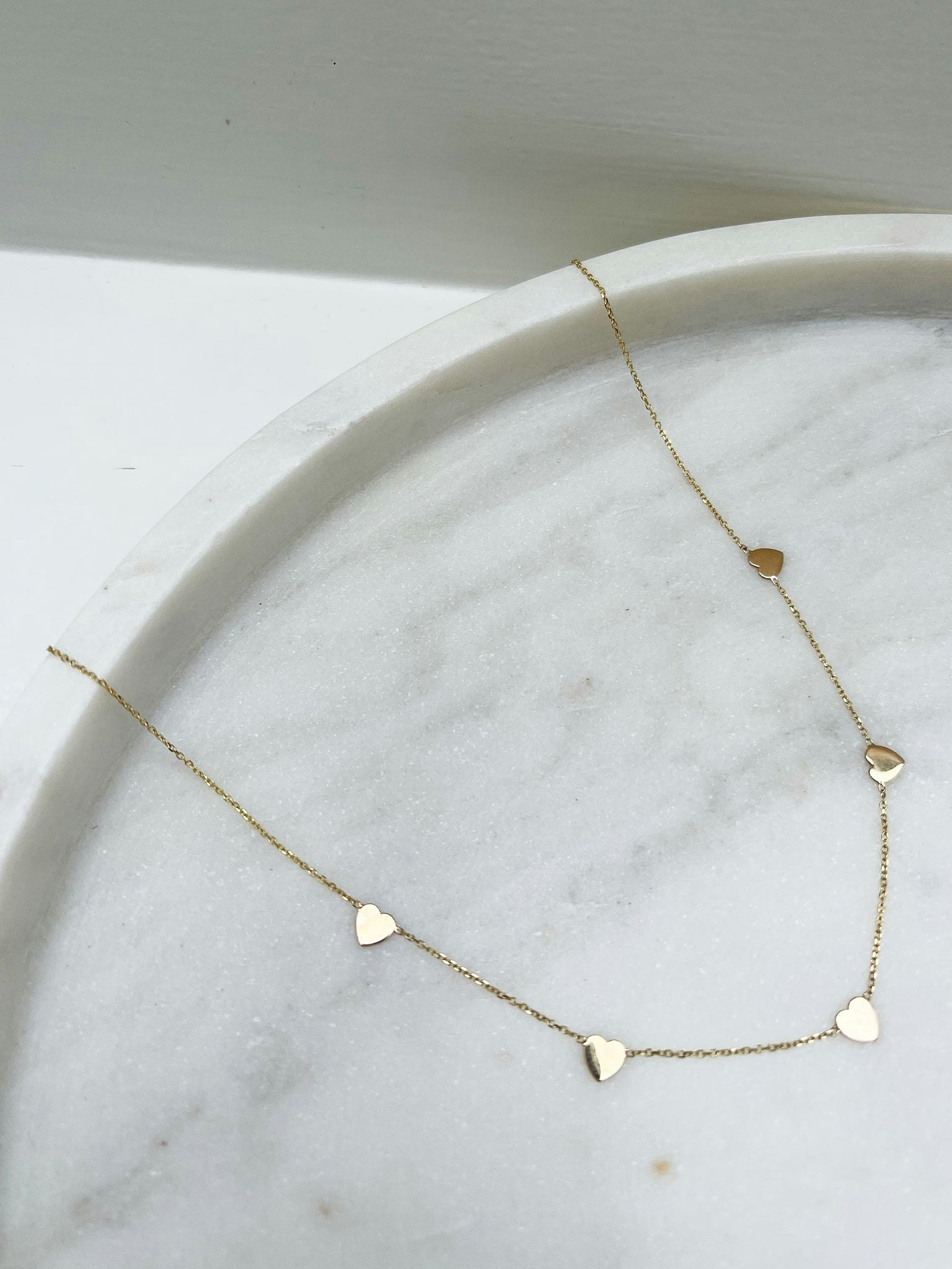 Mini mini hearts station necklace photo 3