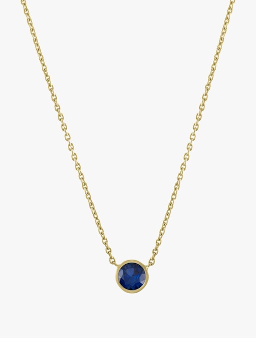 Floating sapphire necklace photo
