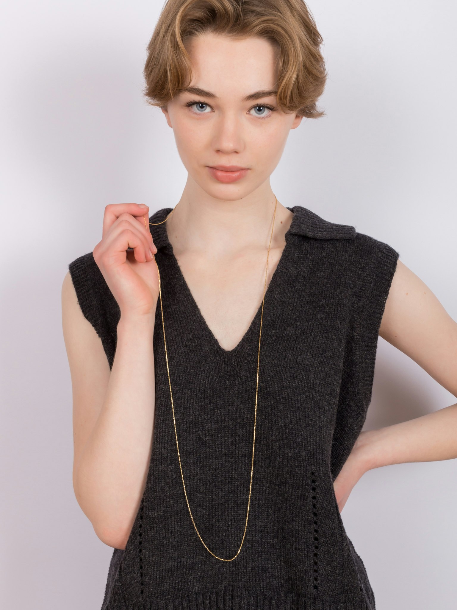 Extra long basic chain necklace photo 2