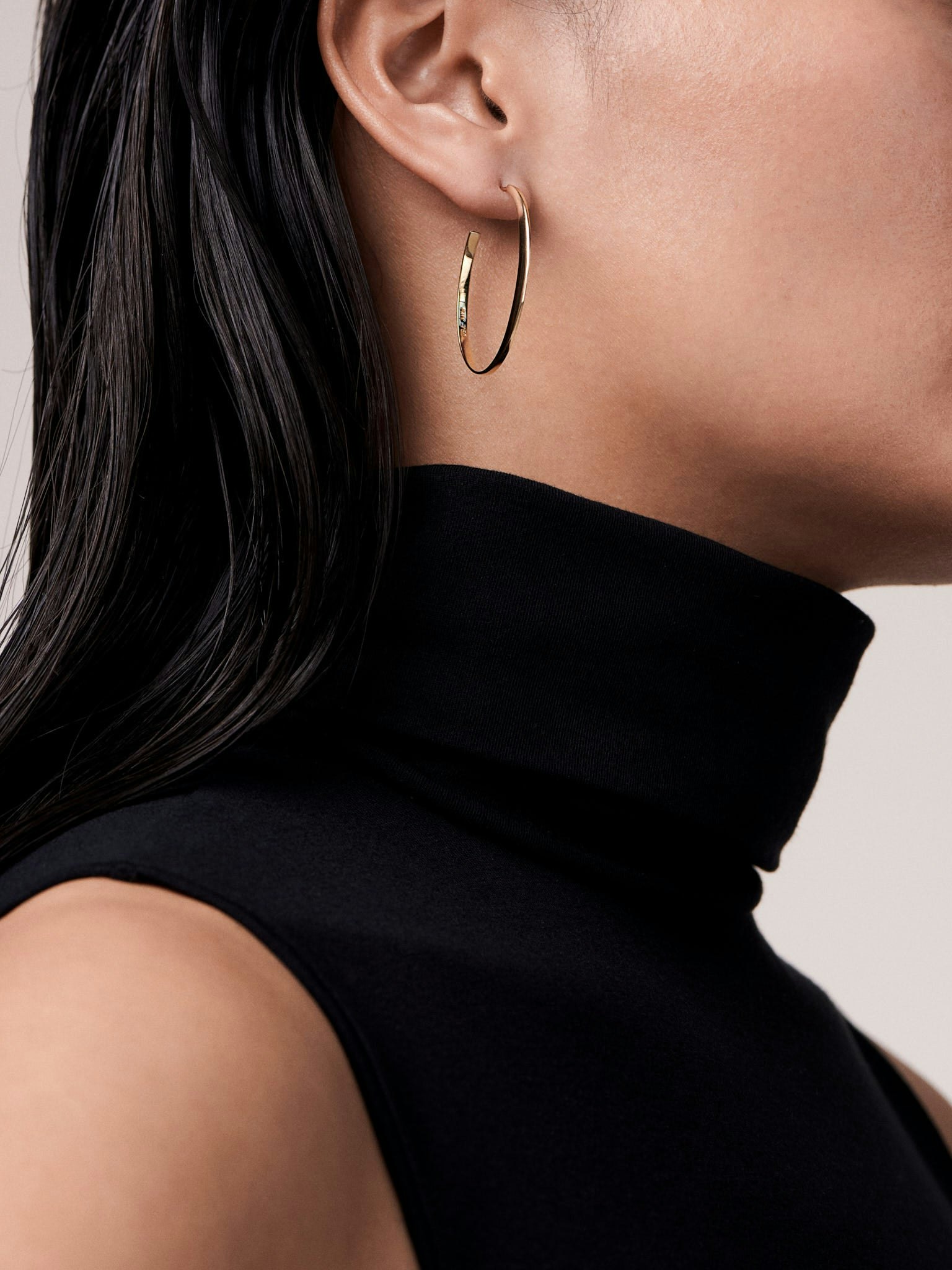 Glow medium hoop earring photo 2