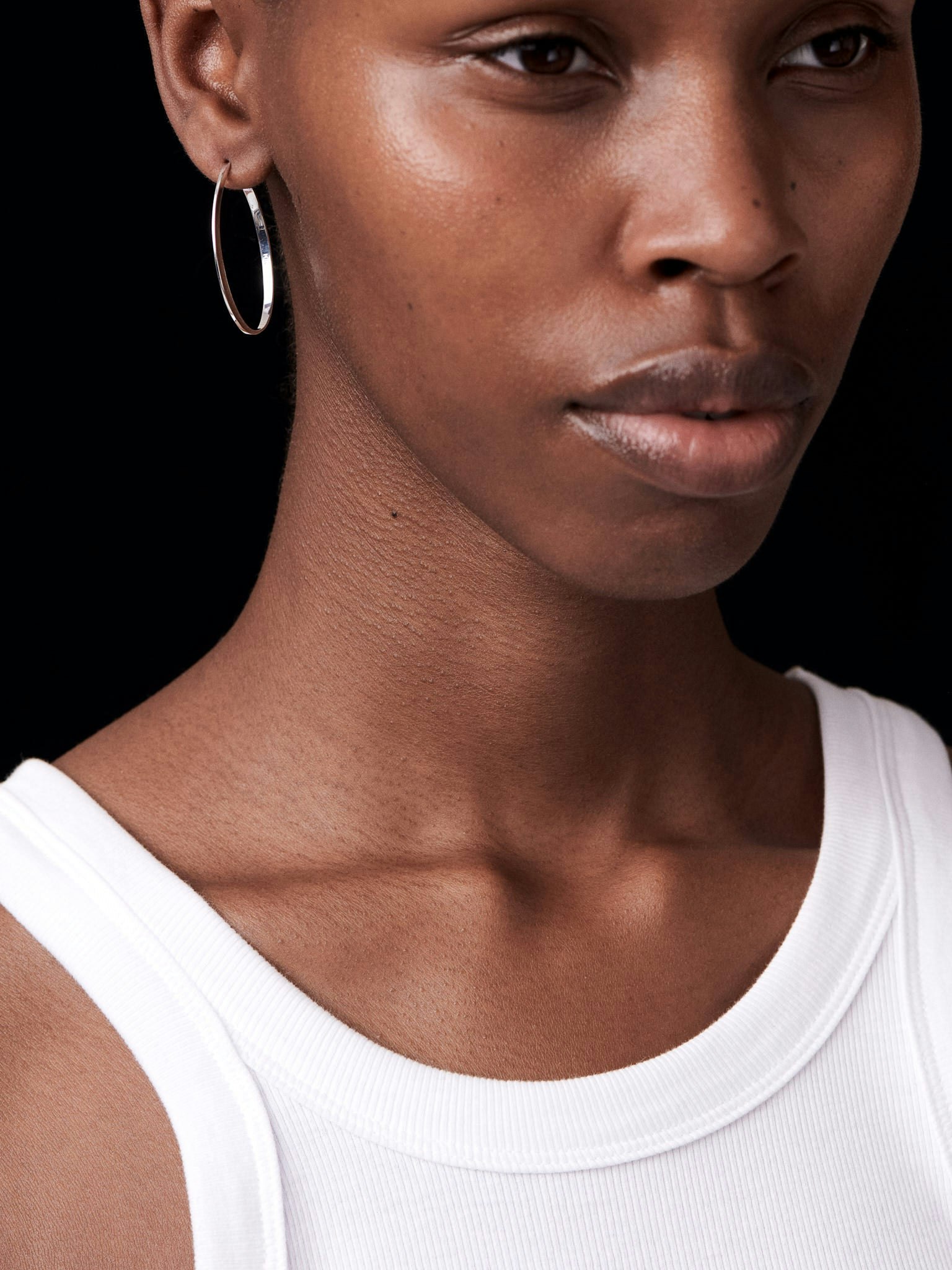 Glow medium hoop earring photo 2