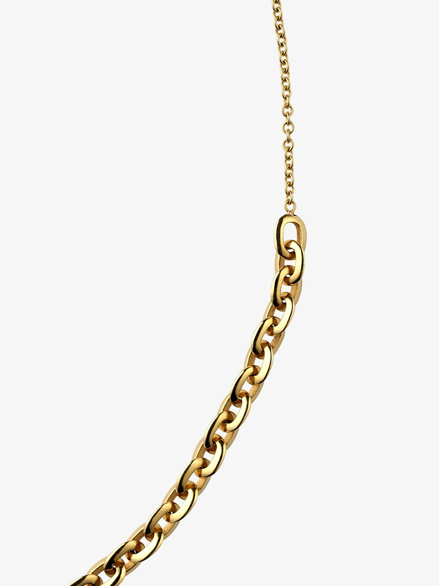 Mixed knife edge oval link cable chain photo 3