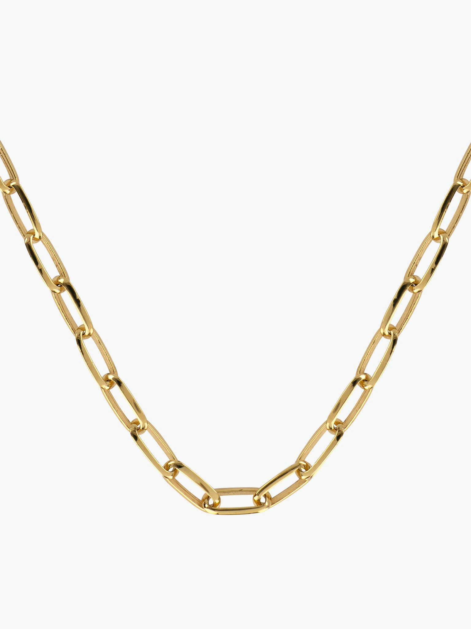 Knife edge oval link chain photo 3