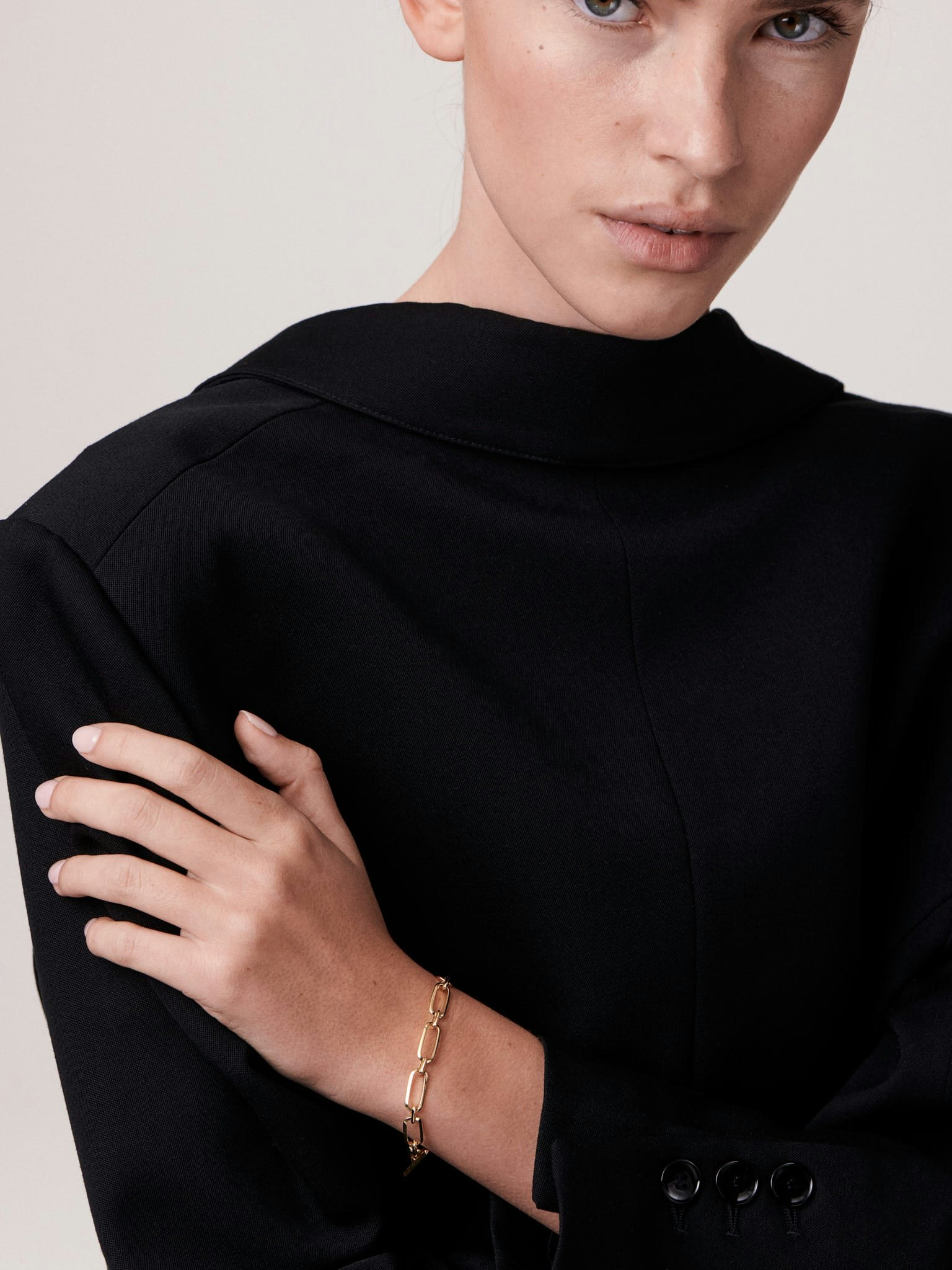 Knife edge flat link bracelet photo 4
