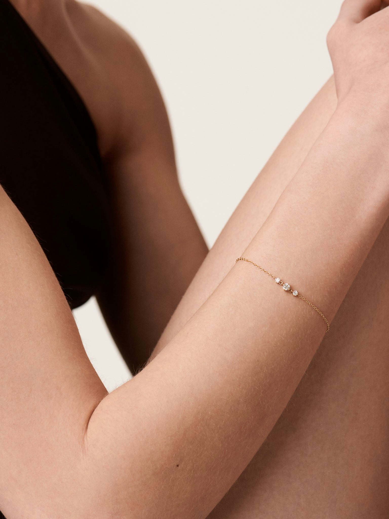 Eclat diamond cable chain bracelet photo 4