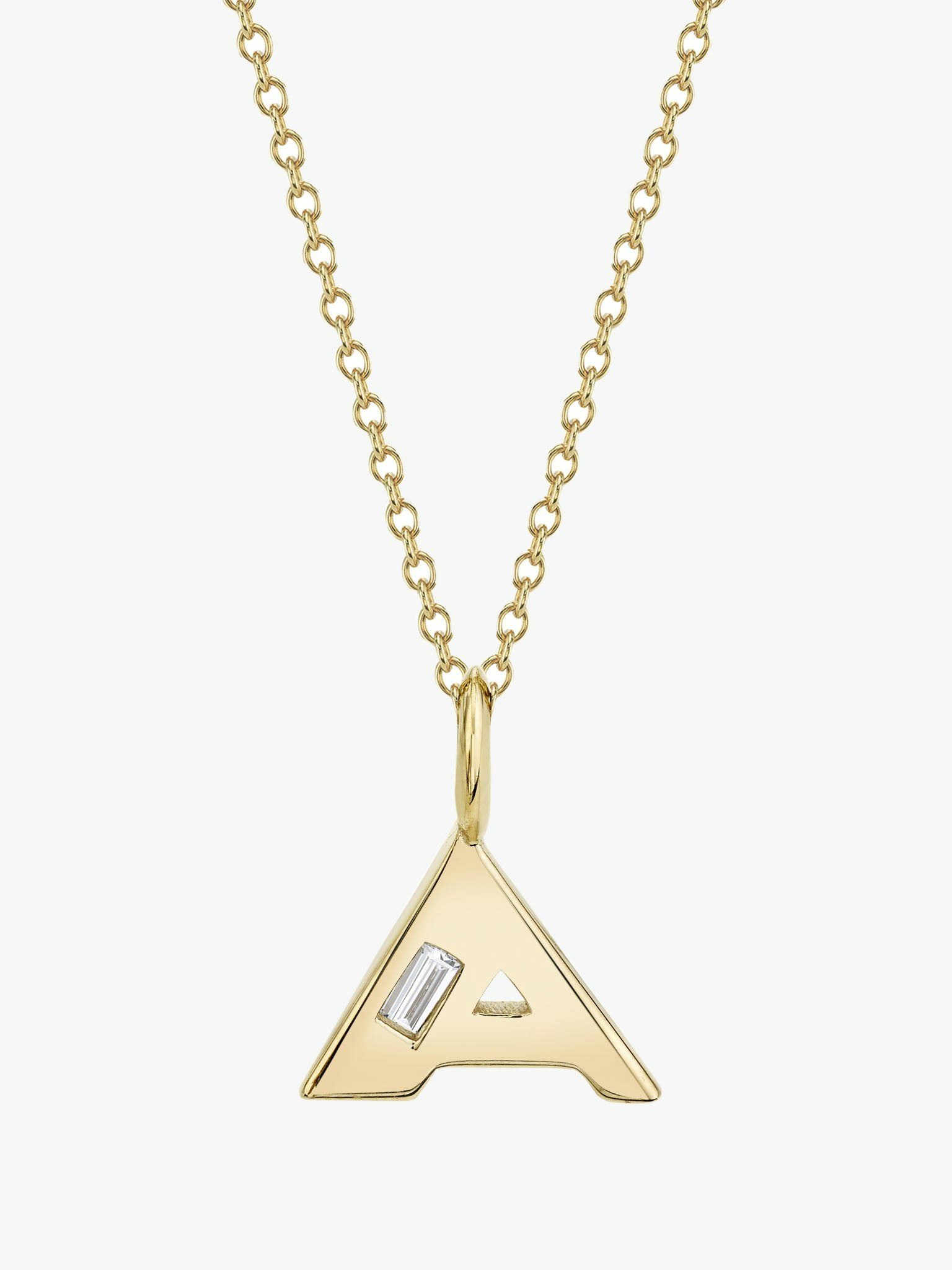 Petite deco initial necklace photo 1
