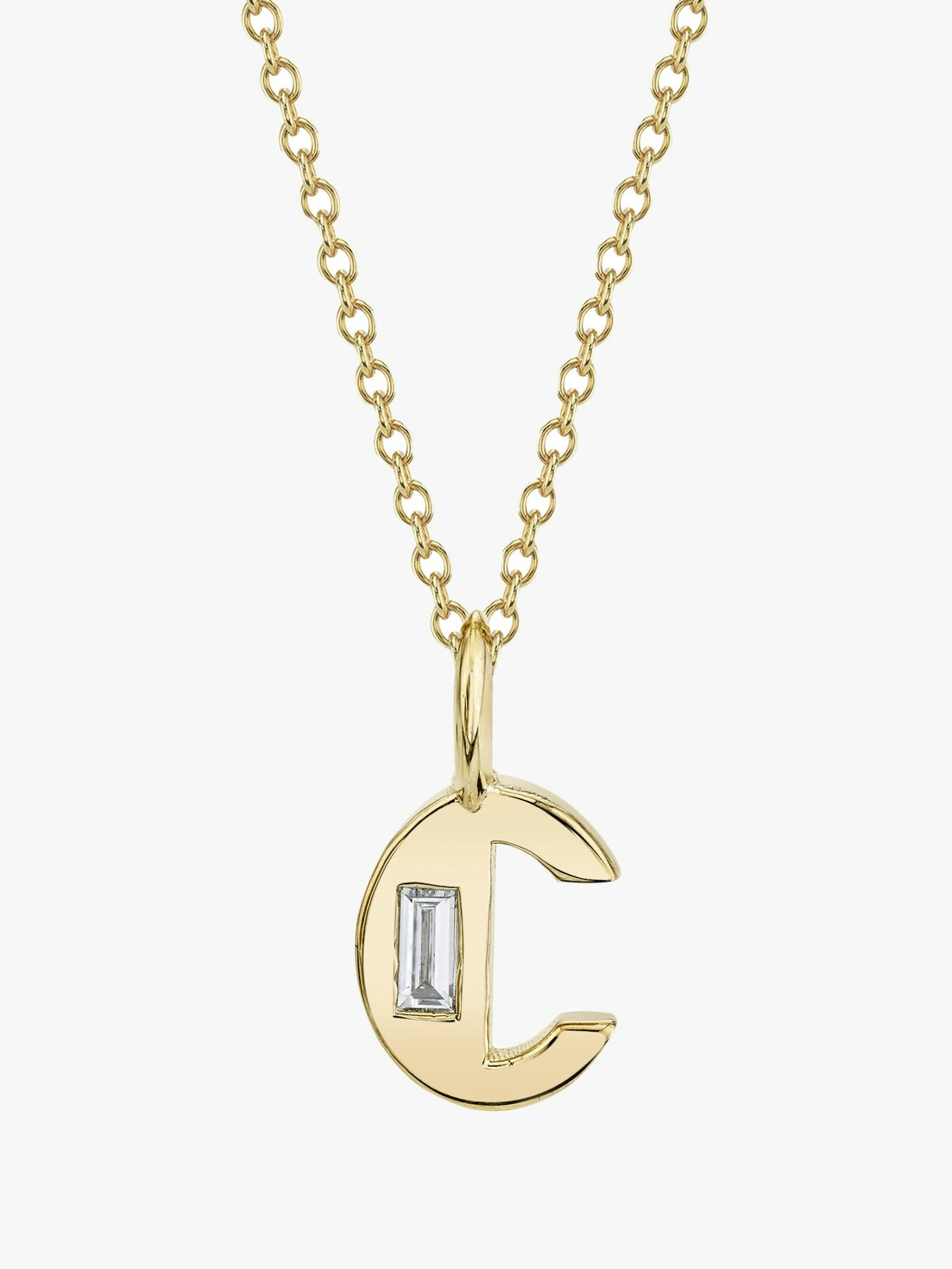 Petite deco initial necklace photo 2