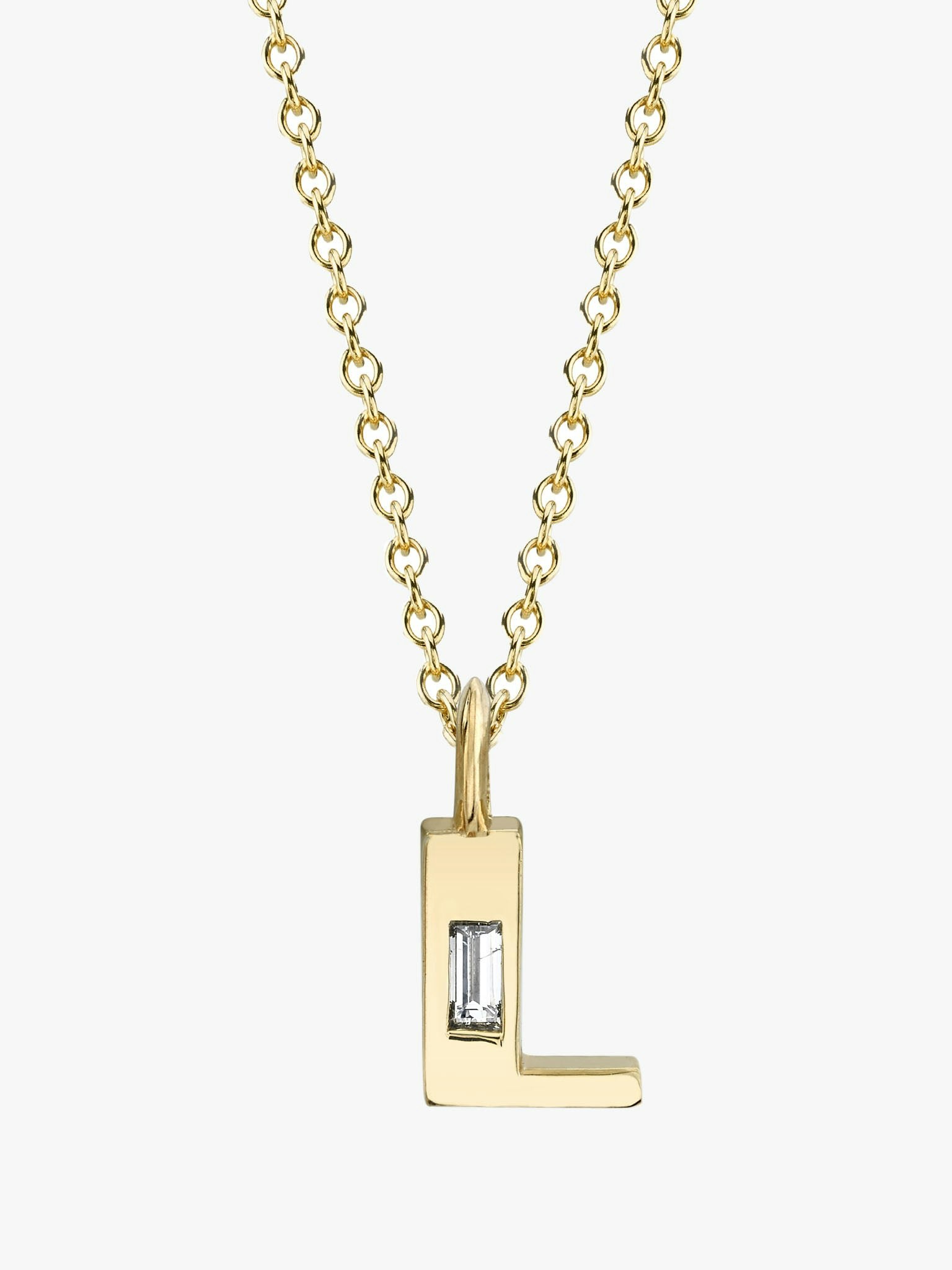 Petite deco initial necklace photo 3