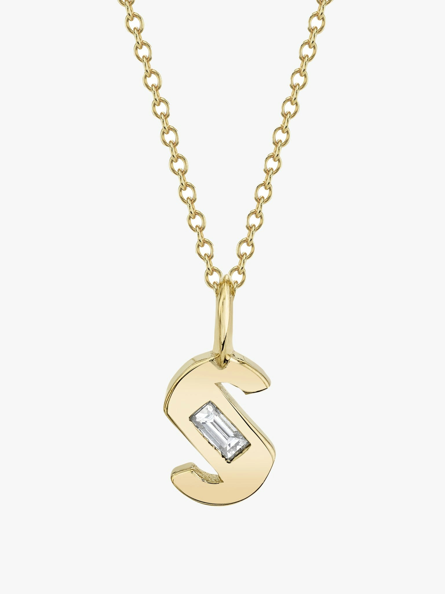 Petite deco initial necklace photo 5
