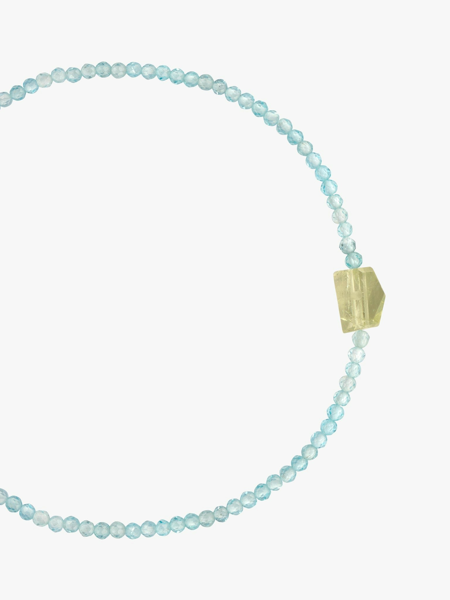 Apatite and beryl beaded bracelet photo 3