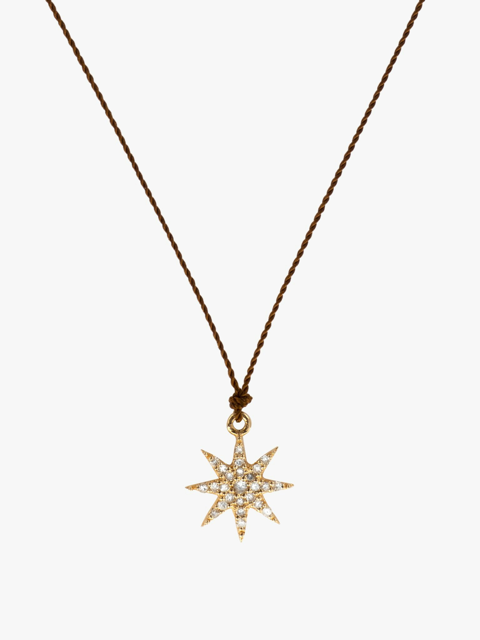 Small star pavé diamond necklace video