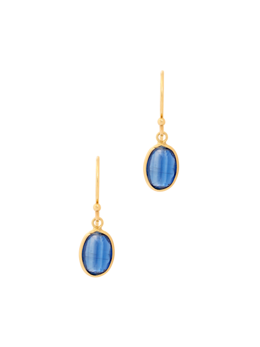 Kyanite oval earrings photo