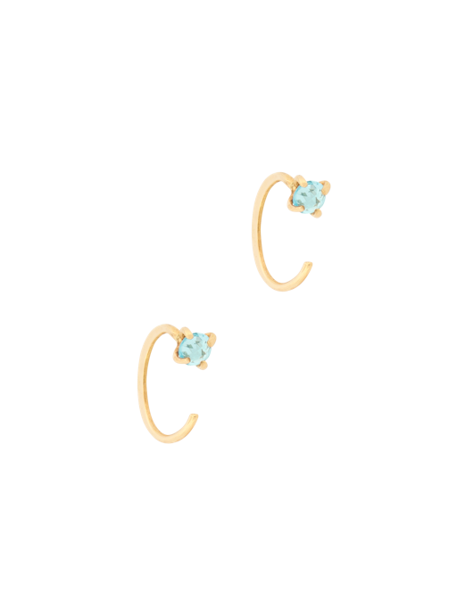 Gemstone hug earrings photo