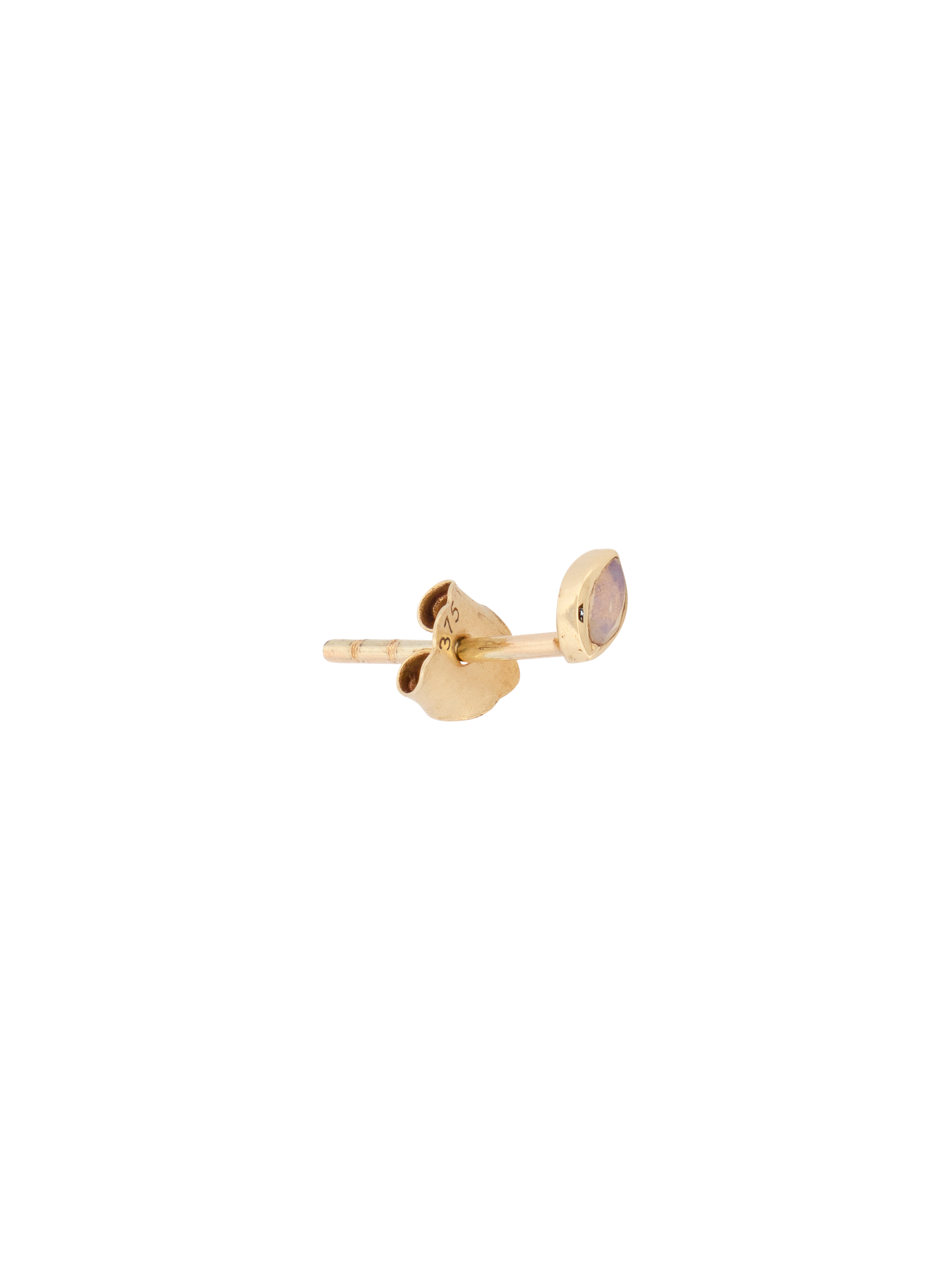 Mini bezel set marquise stud photo 7