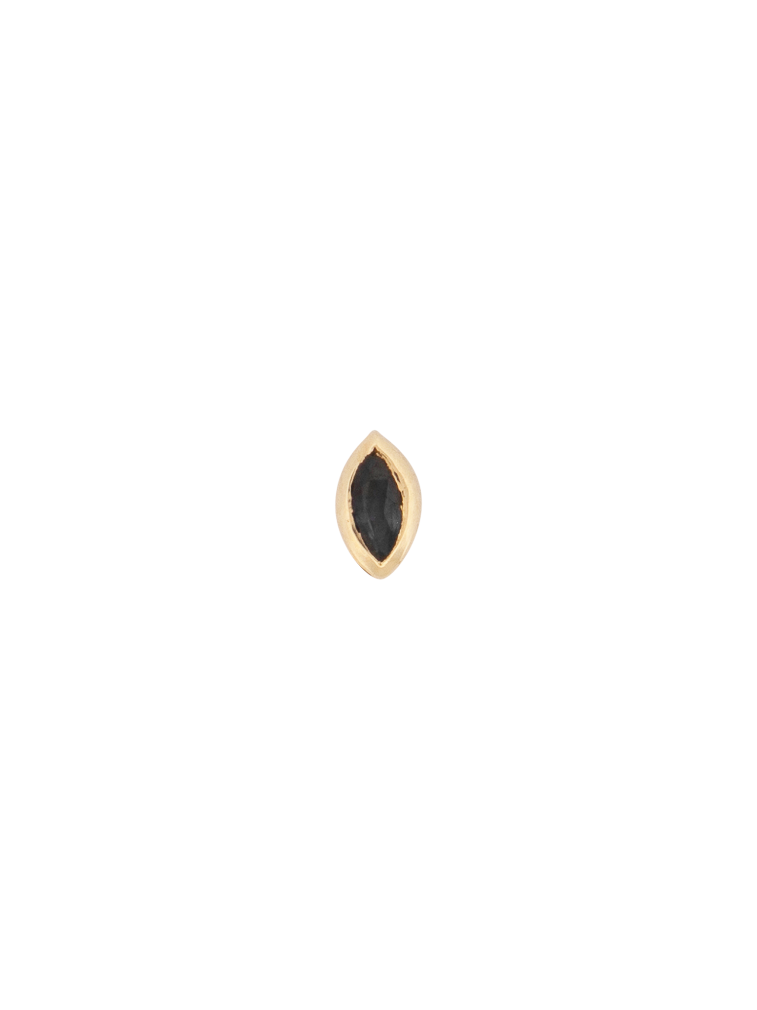 Mini bezel set marquise stud photo 8