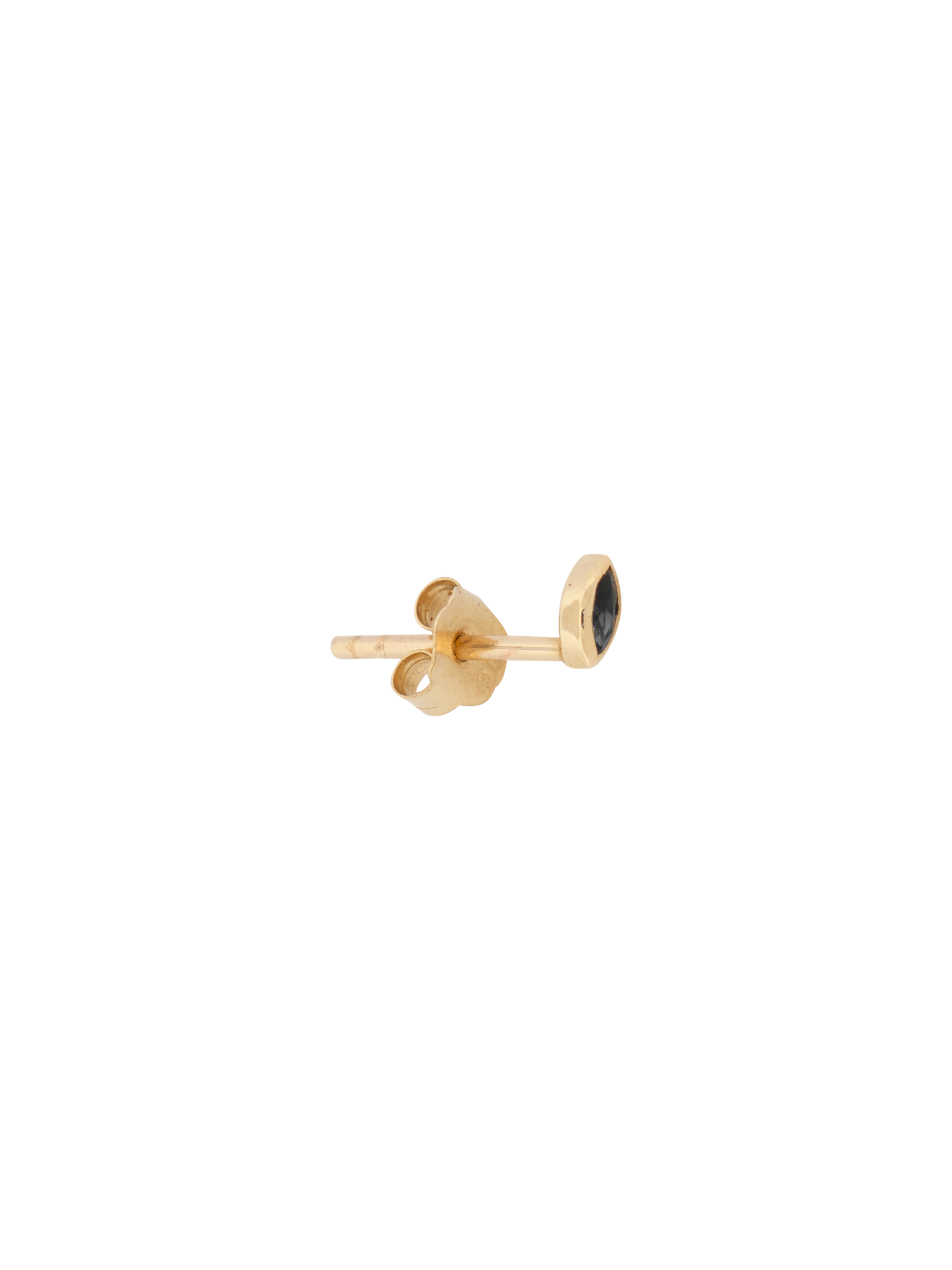 Mini bezel set marquise stud photo 9