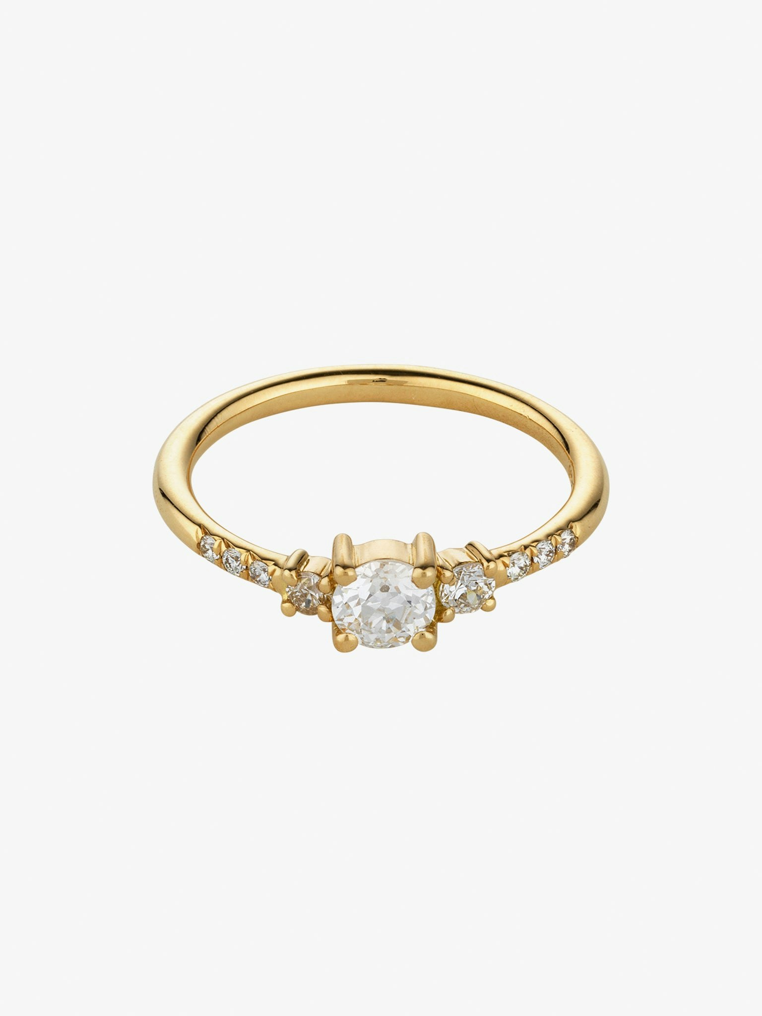 White diamond patira ring photo 1