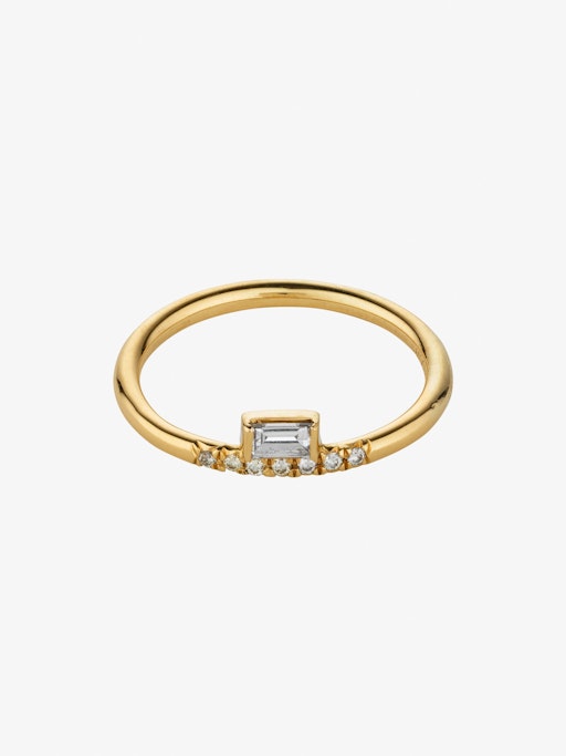 Baguette stacked ring photo