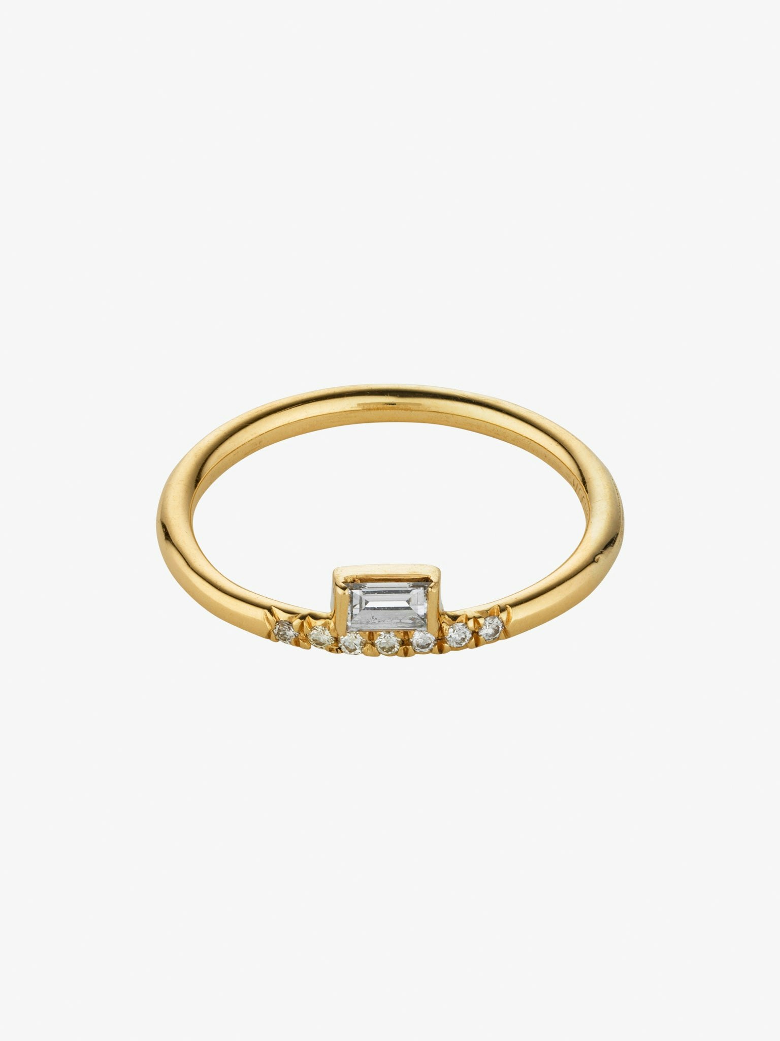 Baguette stacked ring photo 1