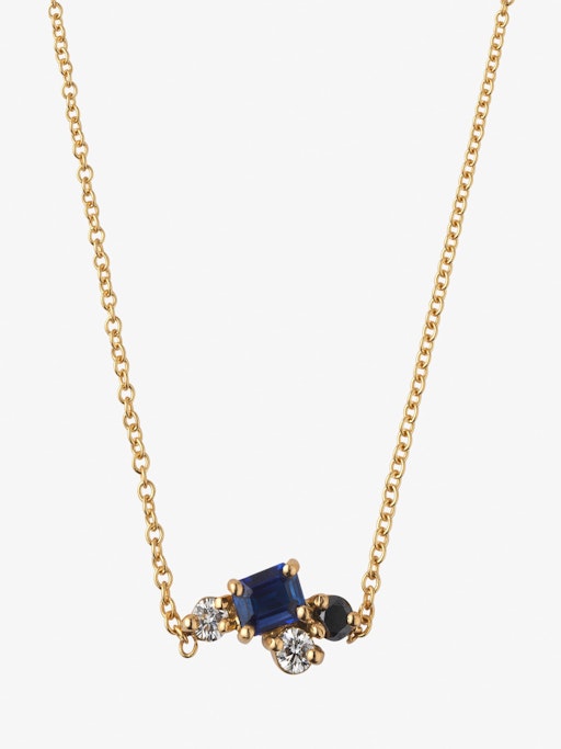 Sapphire cosmic dawn necklace photo