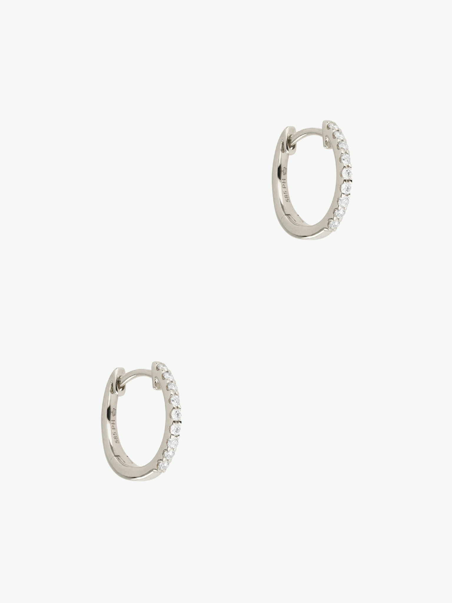 Small diamond hoops photo 1