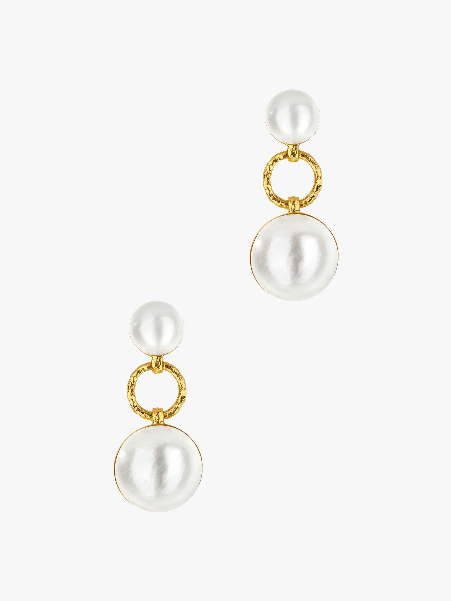 Mabe pearl drop earrings photo 1