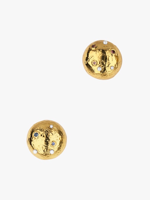 Gold jahn earrings photo