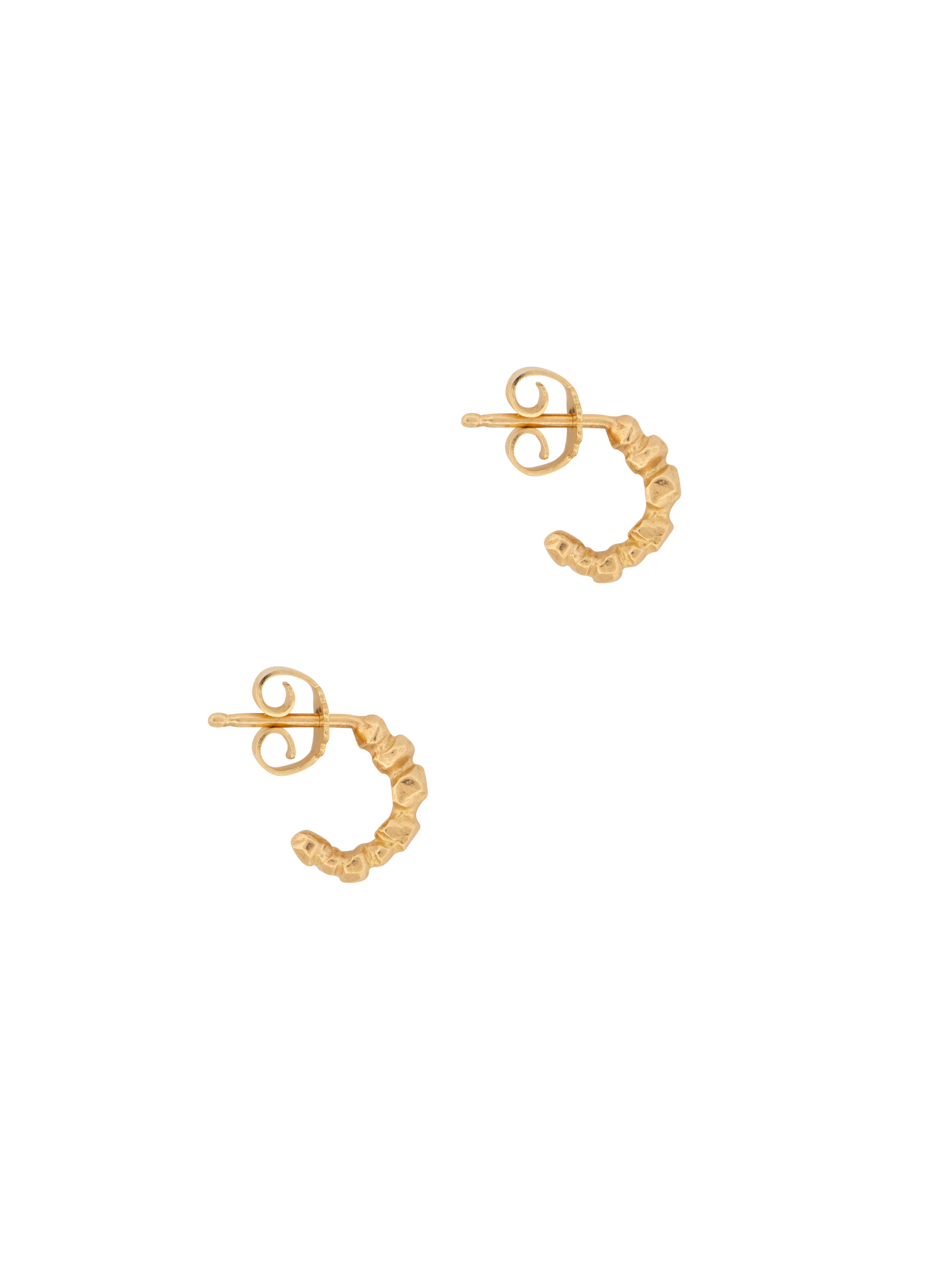 Tiny gold nugget huggies photo 3