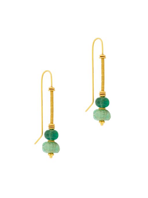 Duo emerald linea earrings photo