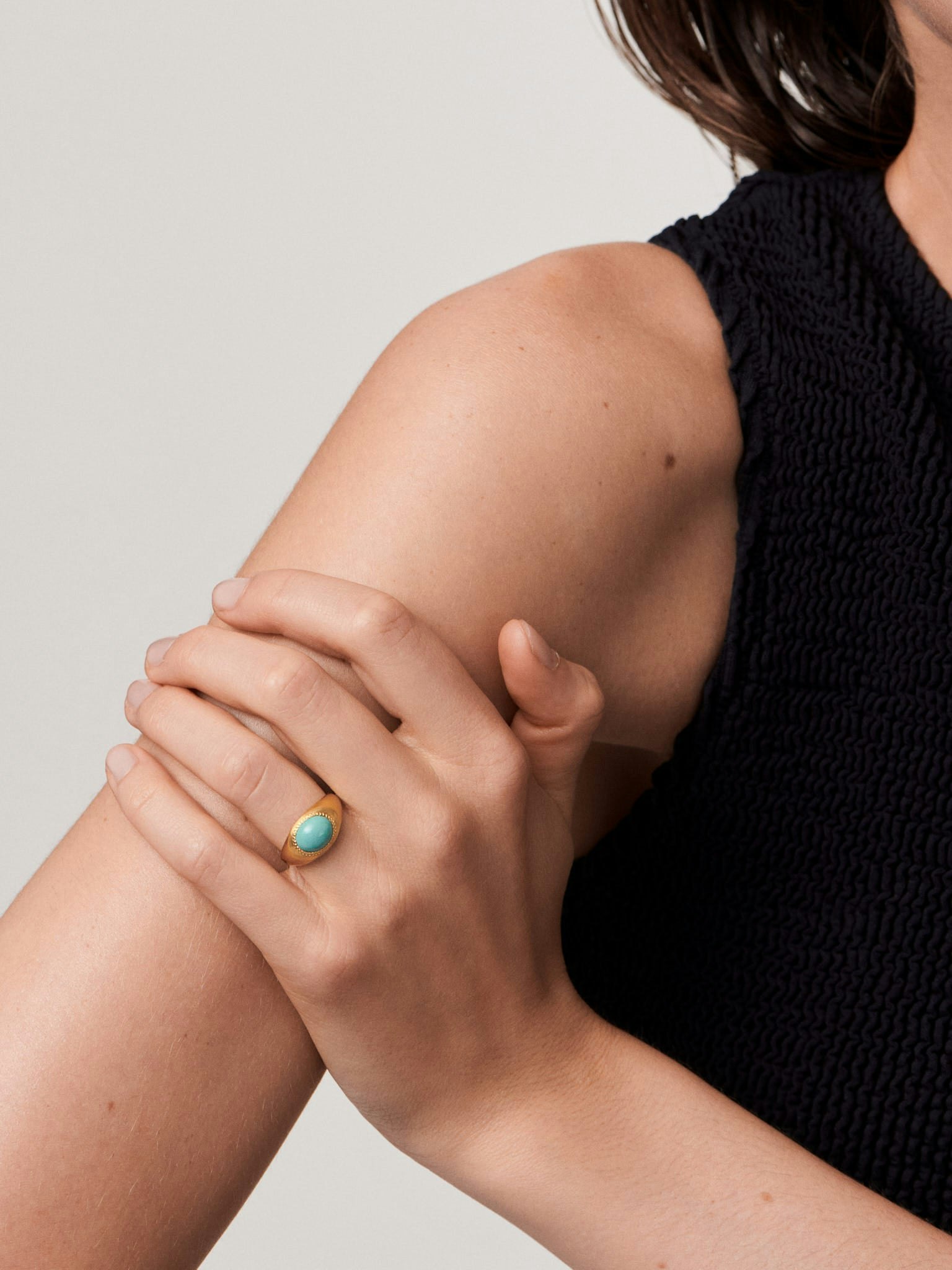 Turquoise roz ring photo 2