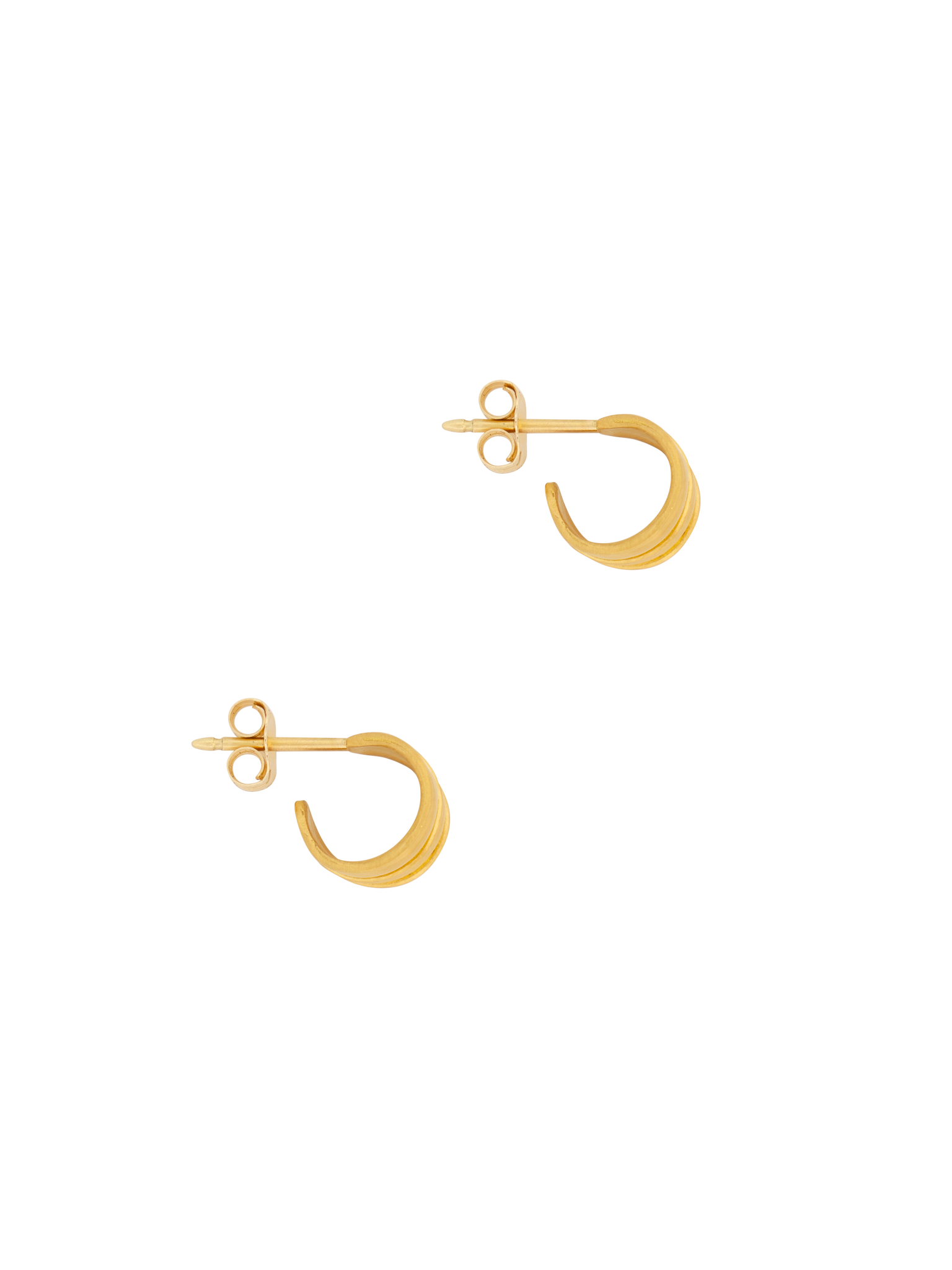 Small laurel hoop earrings video
