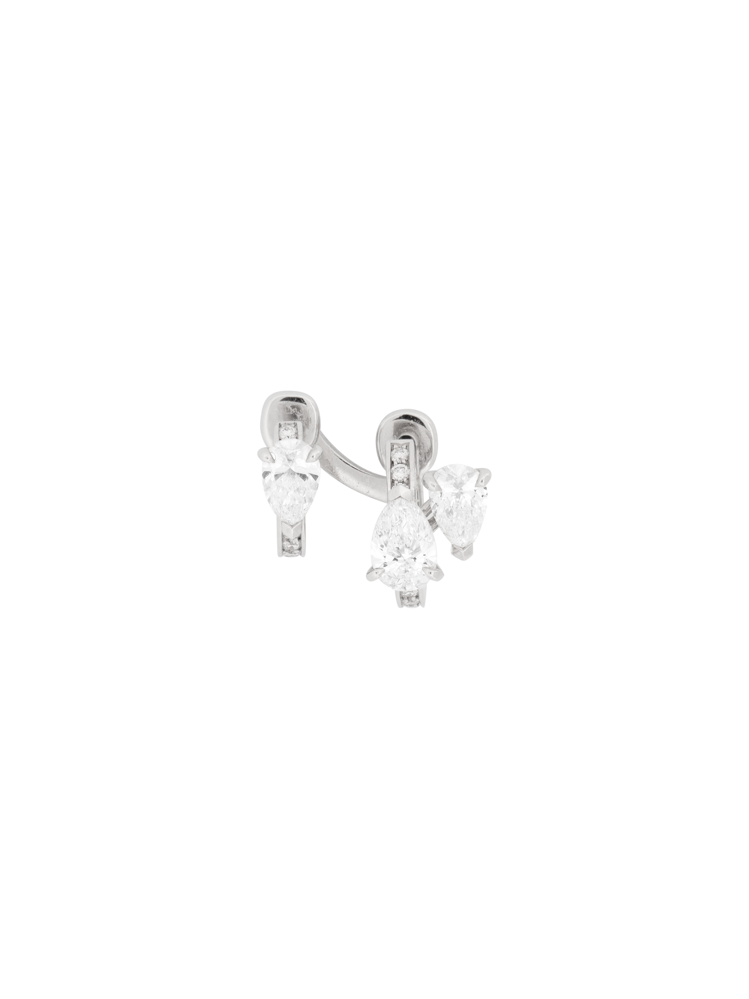 Serti sur vide earring photo 1