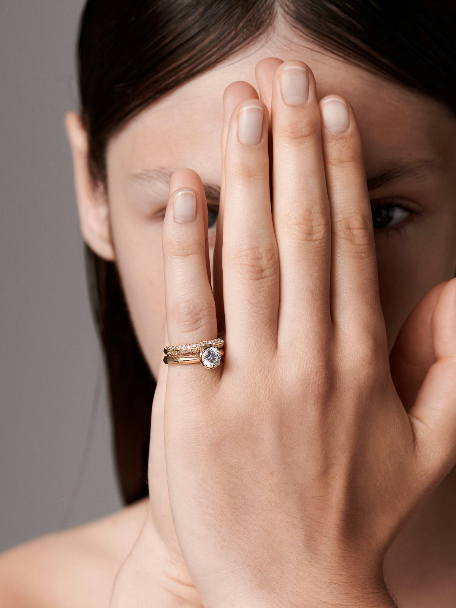 Solitaire 1.0ct diamond ring photo 4