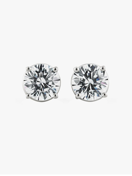 Solitaire 0.5ct diamond earrings photo