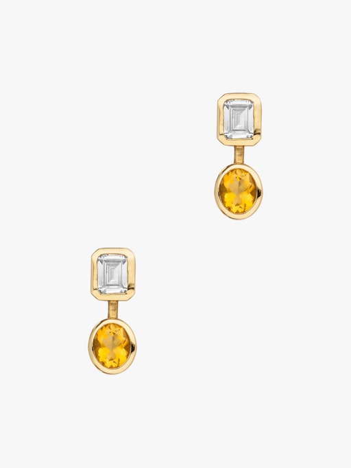 The fitzgerald topaz and citrine earrings photo