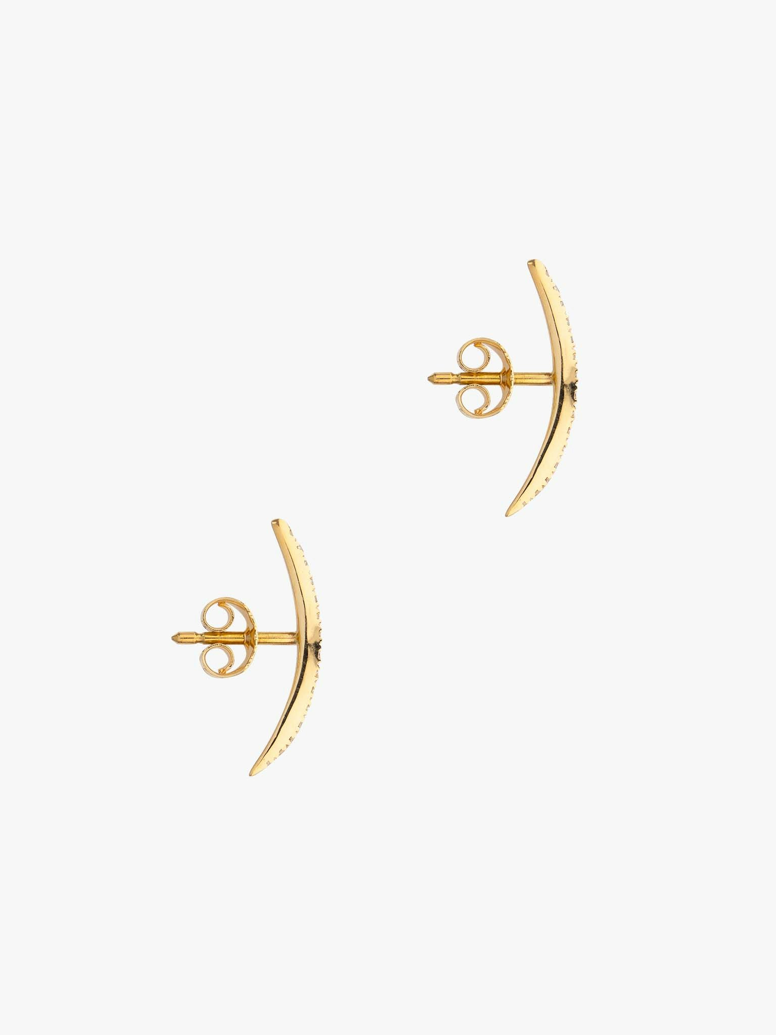 Arch diamond earrings photo 3