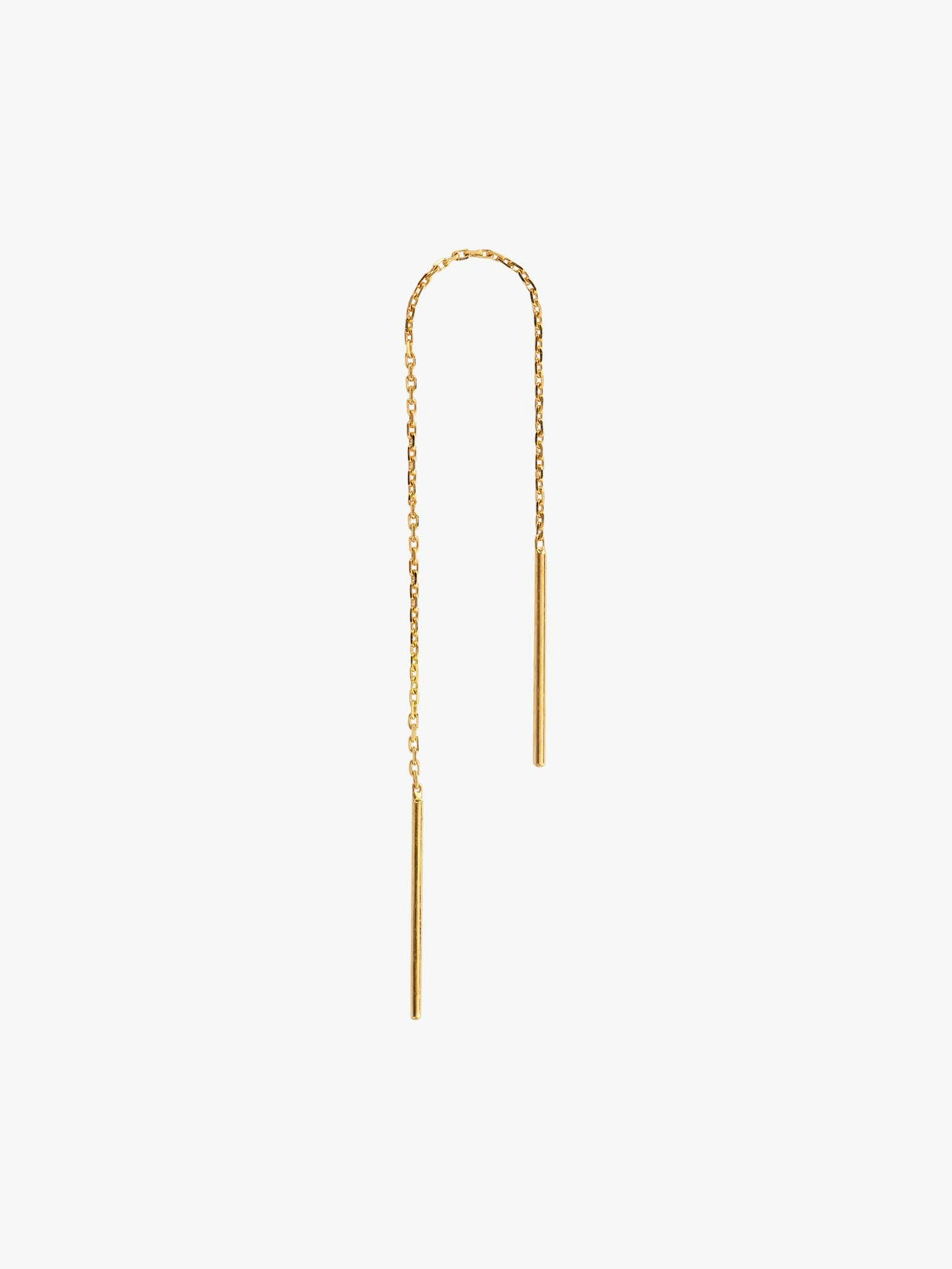 Pull through grande chain earring photo 1